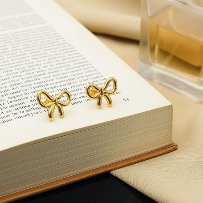 Aura Bow Stud Earrings