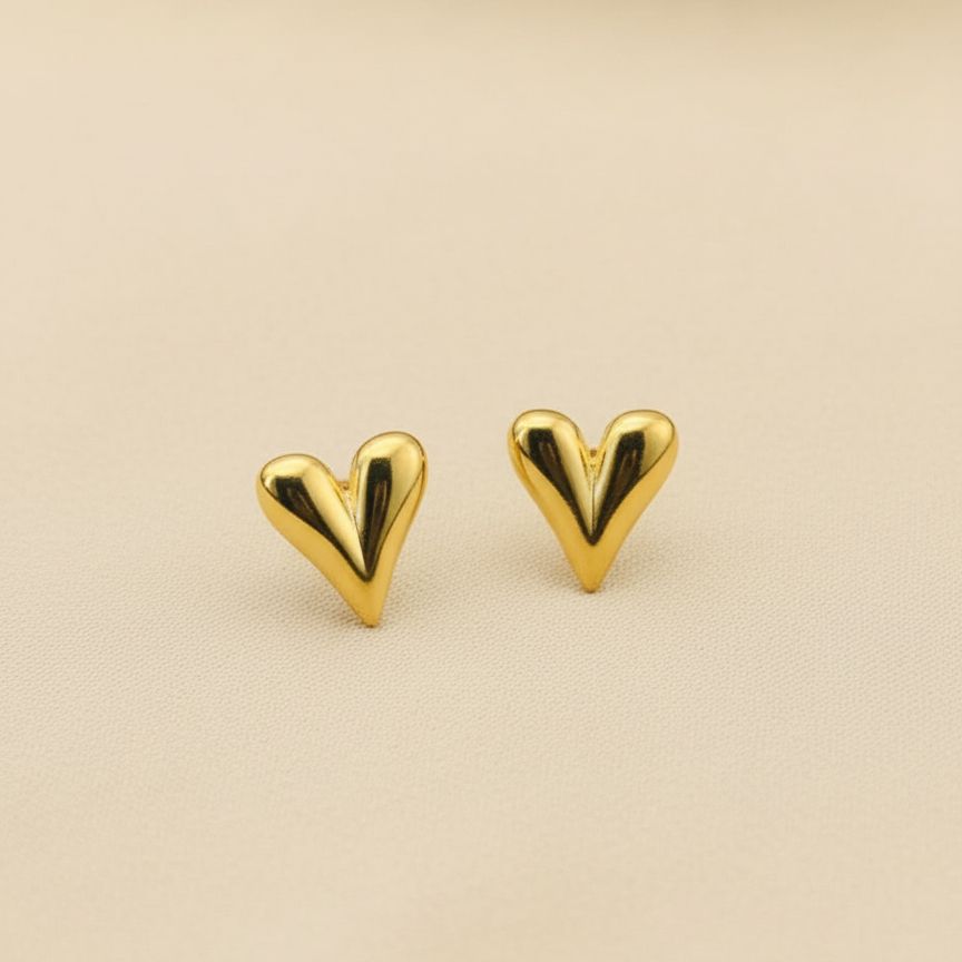 Luminous Heart Studs