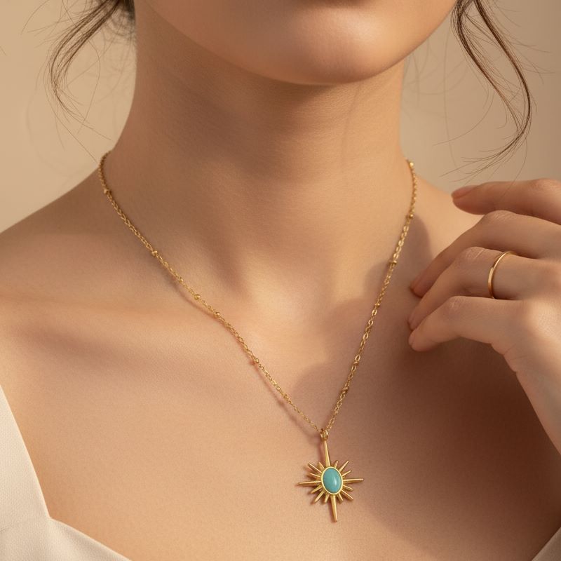 Solstice Ray Pendant Necklace2