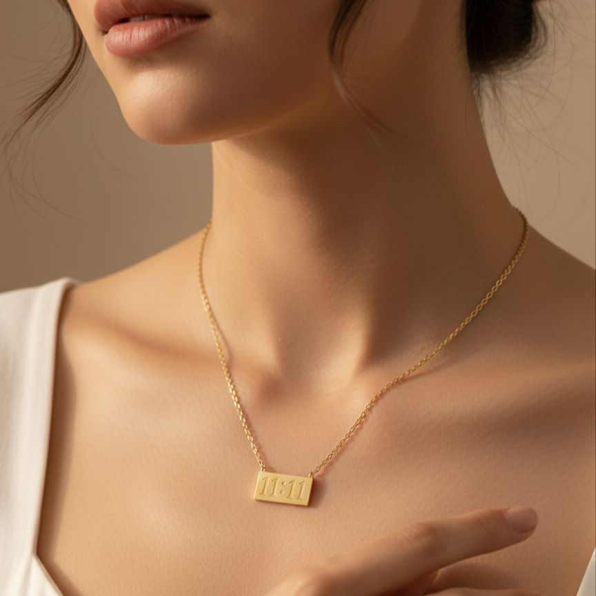 Synchronicity Bar Pendant Necklace