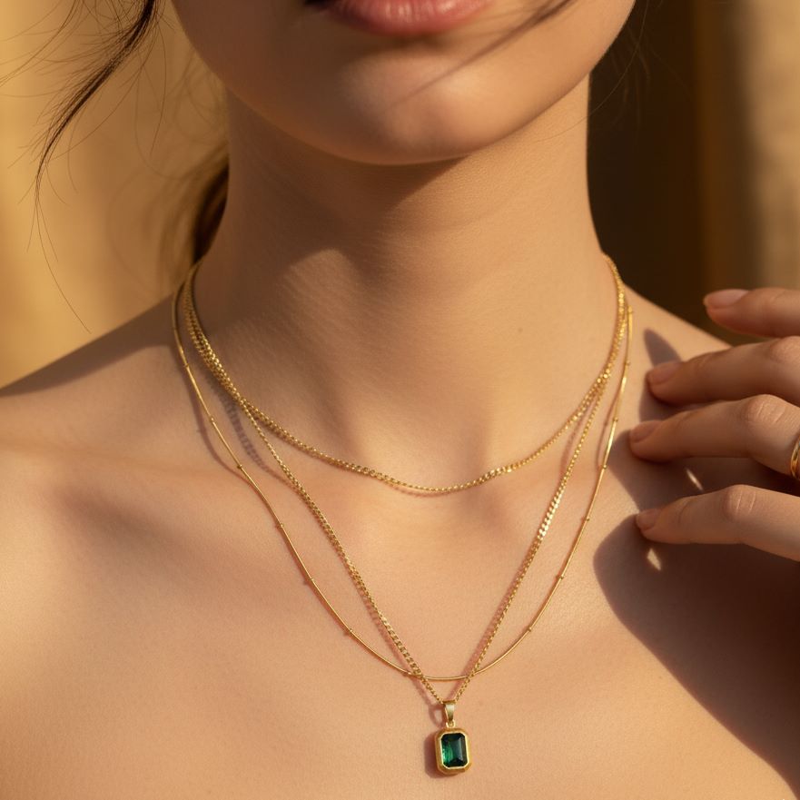 Veridian Heirloom Layered Necklace