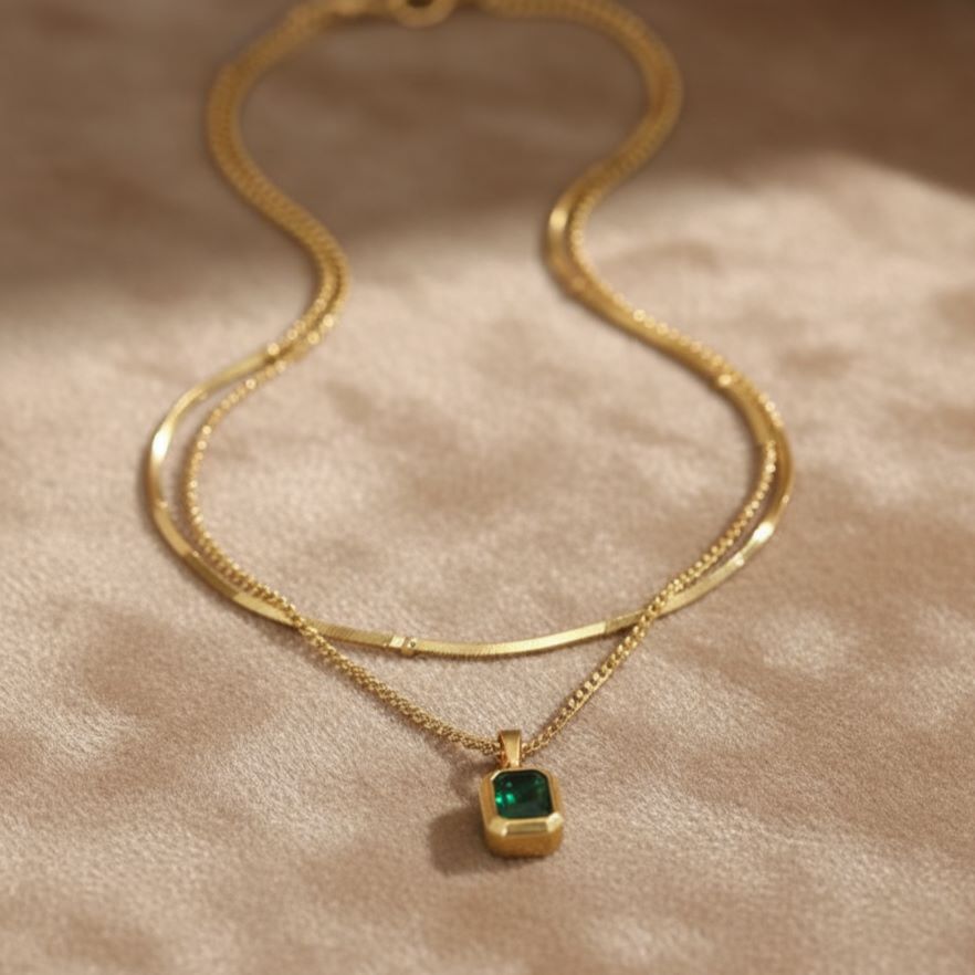 Veridian Heirloom Layered Necklace