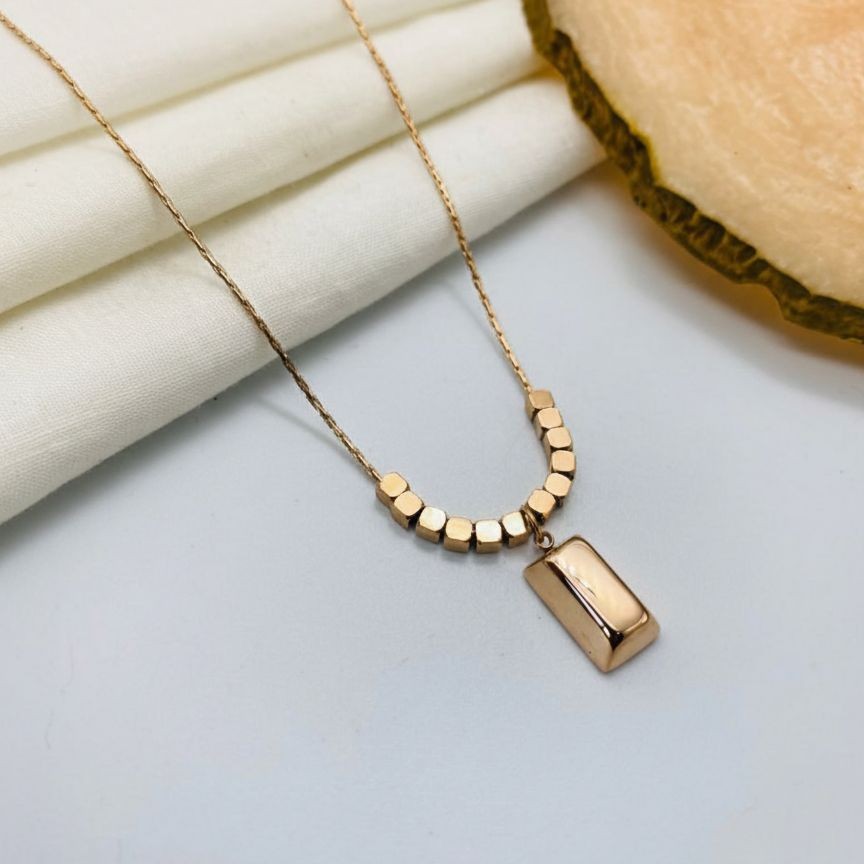 Aurelia Charm Anti Tarnish Gold Pendant Necklace