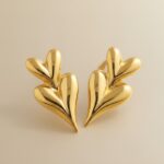 Golden Vine Stud Earrings