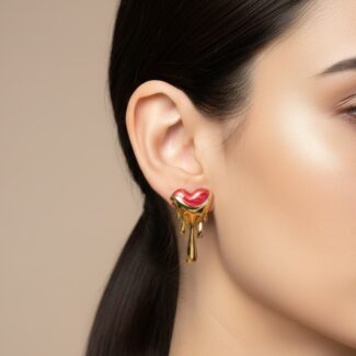 Melting Heart Drop Earrings