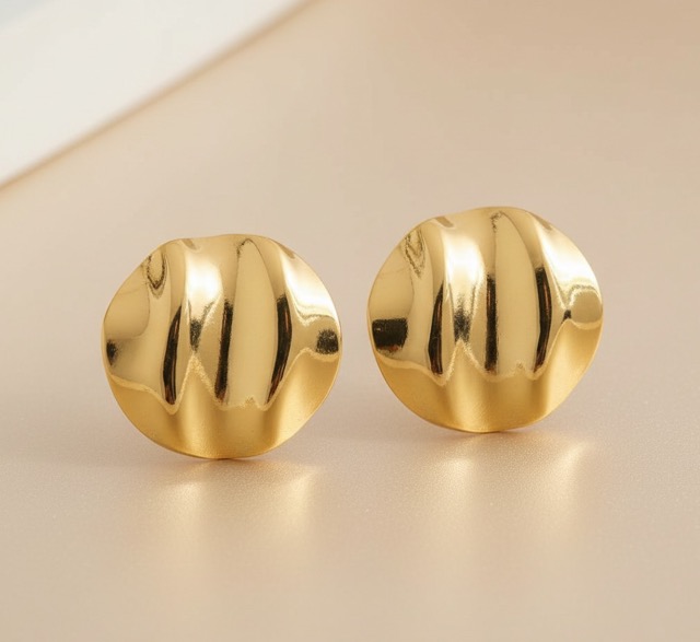 Molten Radiance Stud Earrings