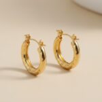 Radiant Faceted Hoop Earrings