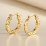 Stellar Radiance Hoop Earrings