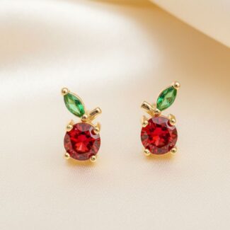 Fruit Motif Stud Earrings