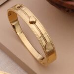 Heart Motif Anti-Tarnish Kada