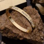 Gold-Tone Crystal Kada