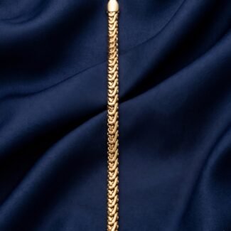 Anti-Tarnish Men's Gold Link Bracelet